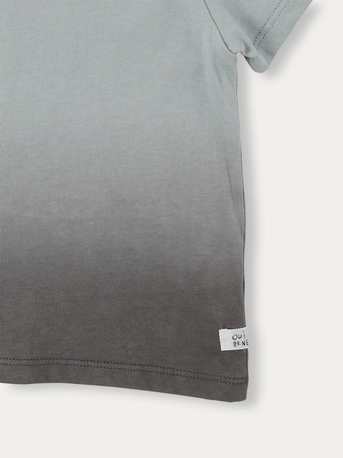 Dip Dye T-shirt Grayish Blue