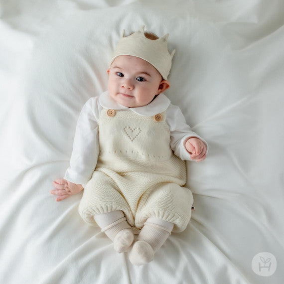 Plain newborn socks 2 in 1 set