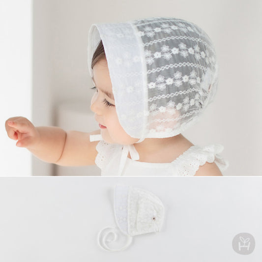 ESTELL Lace Baby Bonnet
