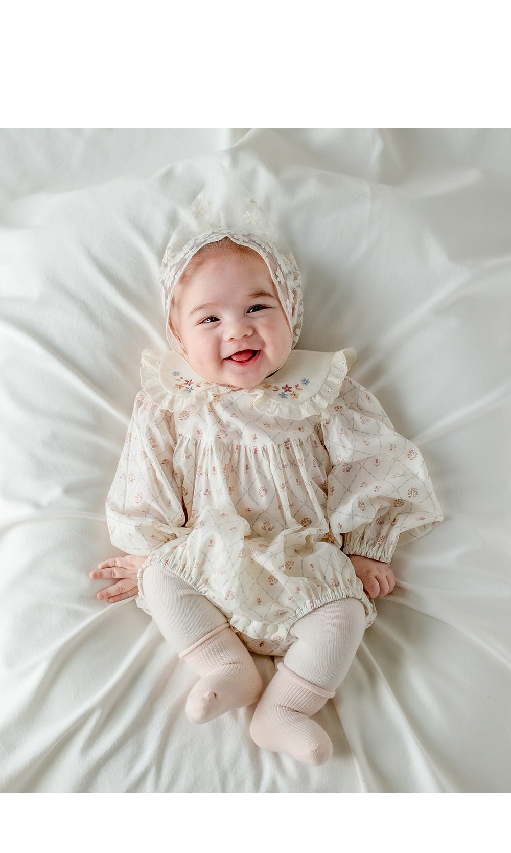 Plain newborn socks 2 in 1 set