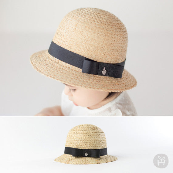 Sopia baby straw cloche hat