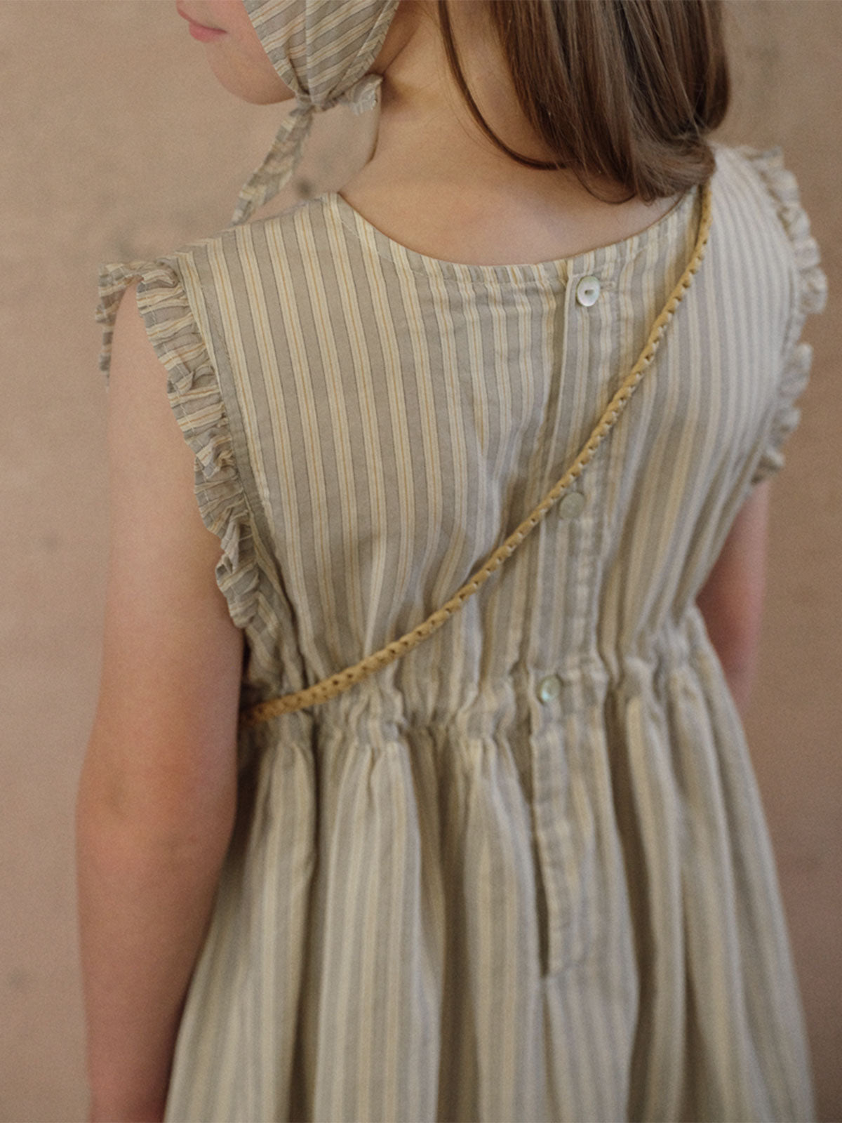 Ian Stripe Dress - Grayish Mint