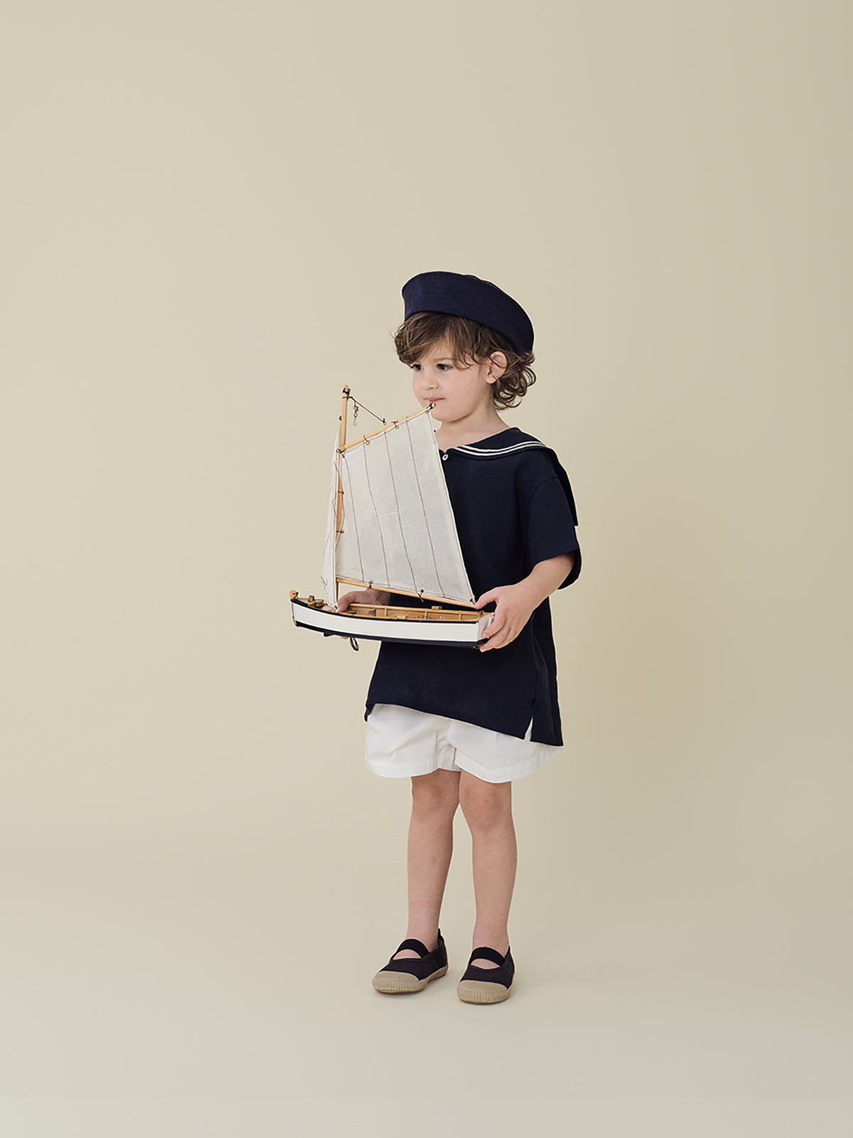 Marine Linen Shirt - Navy