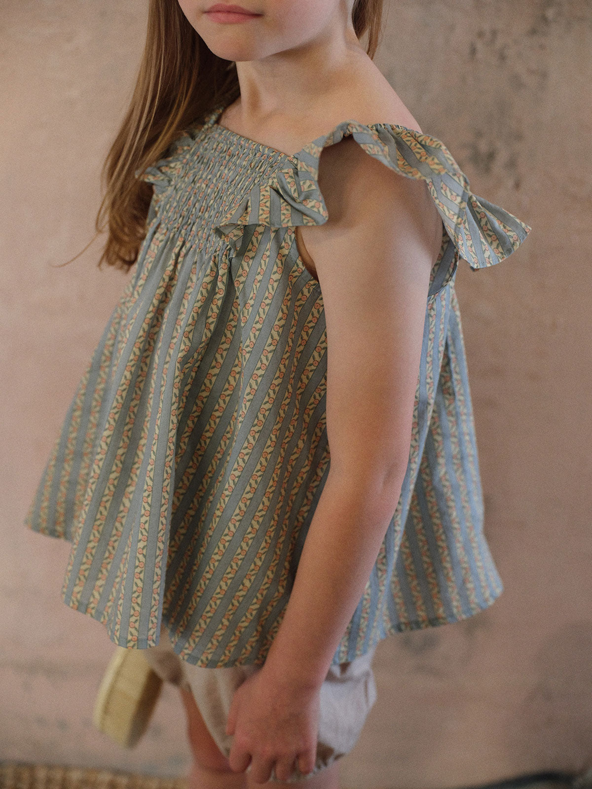 Cherish Smocking Frill Blouse