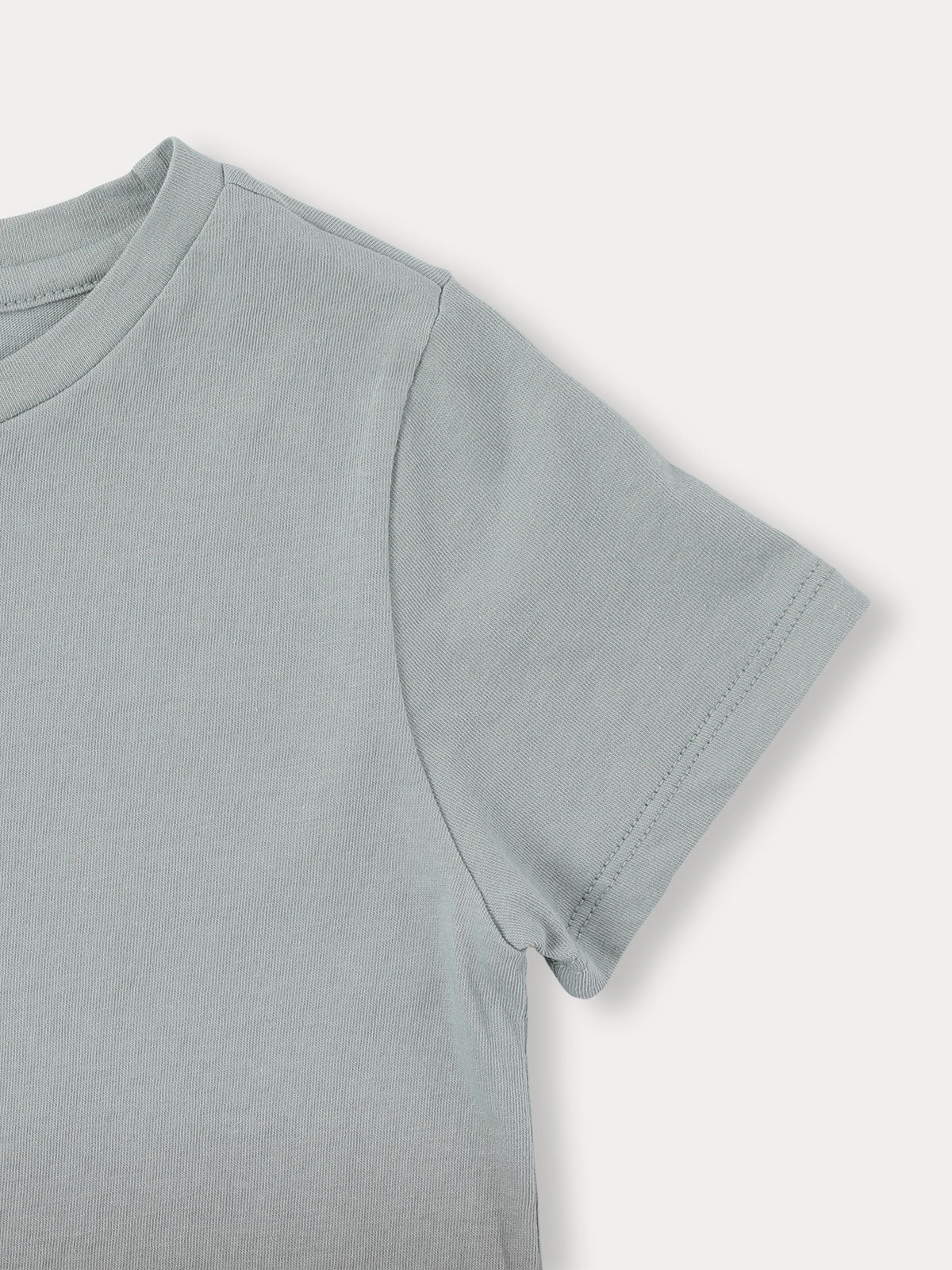 Dip Dye T-shirt Grayish Blue