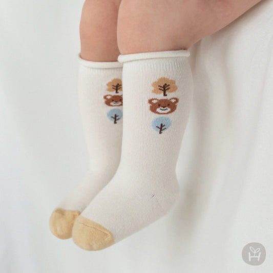 Lesser rolling baby knee socks