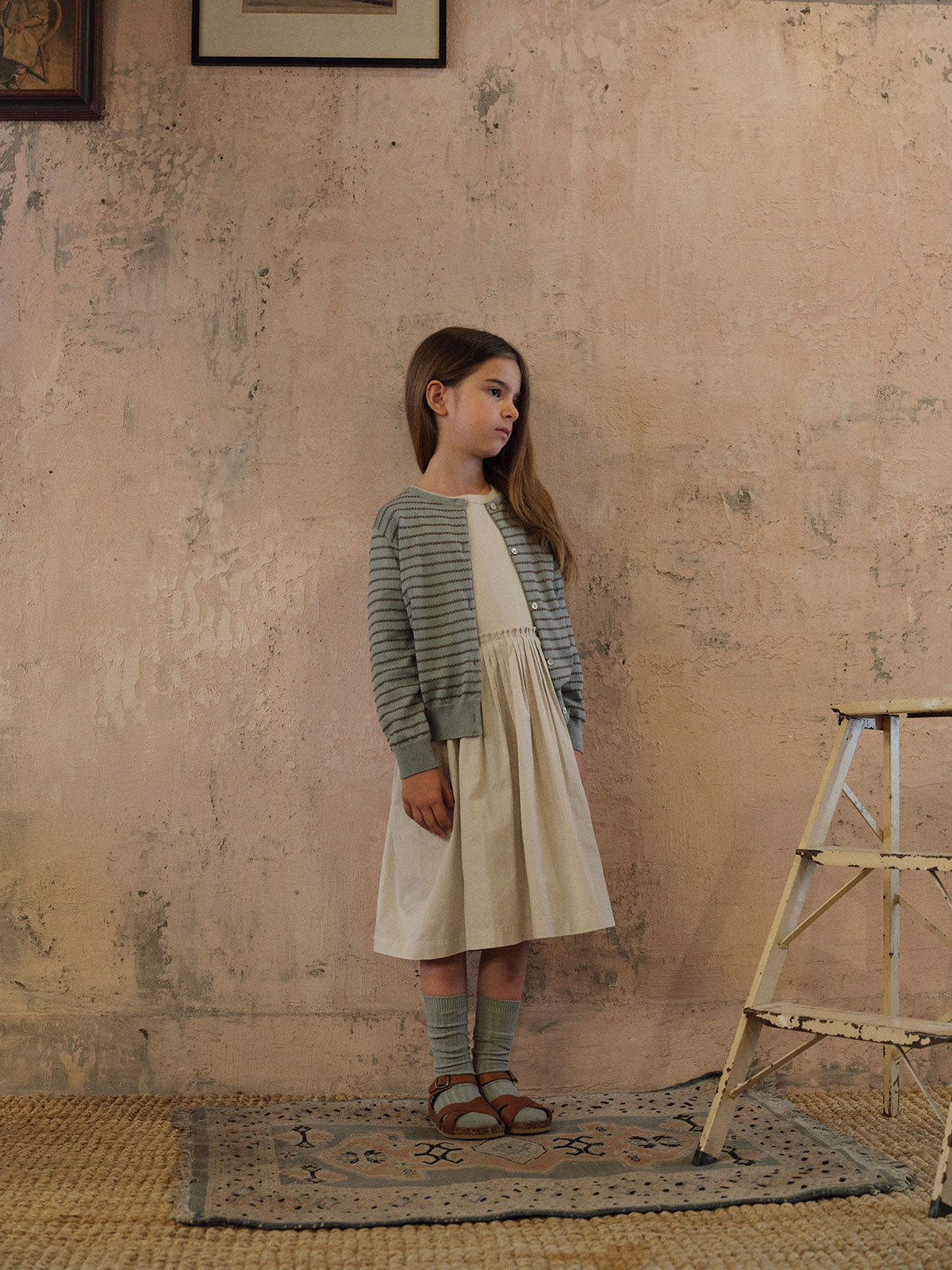 Ollie Knit Cardigan - Grayish Blue