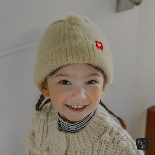 Mink Fluffy Nupy Knit Baby Beanie