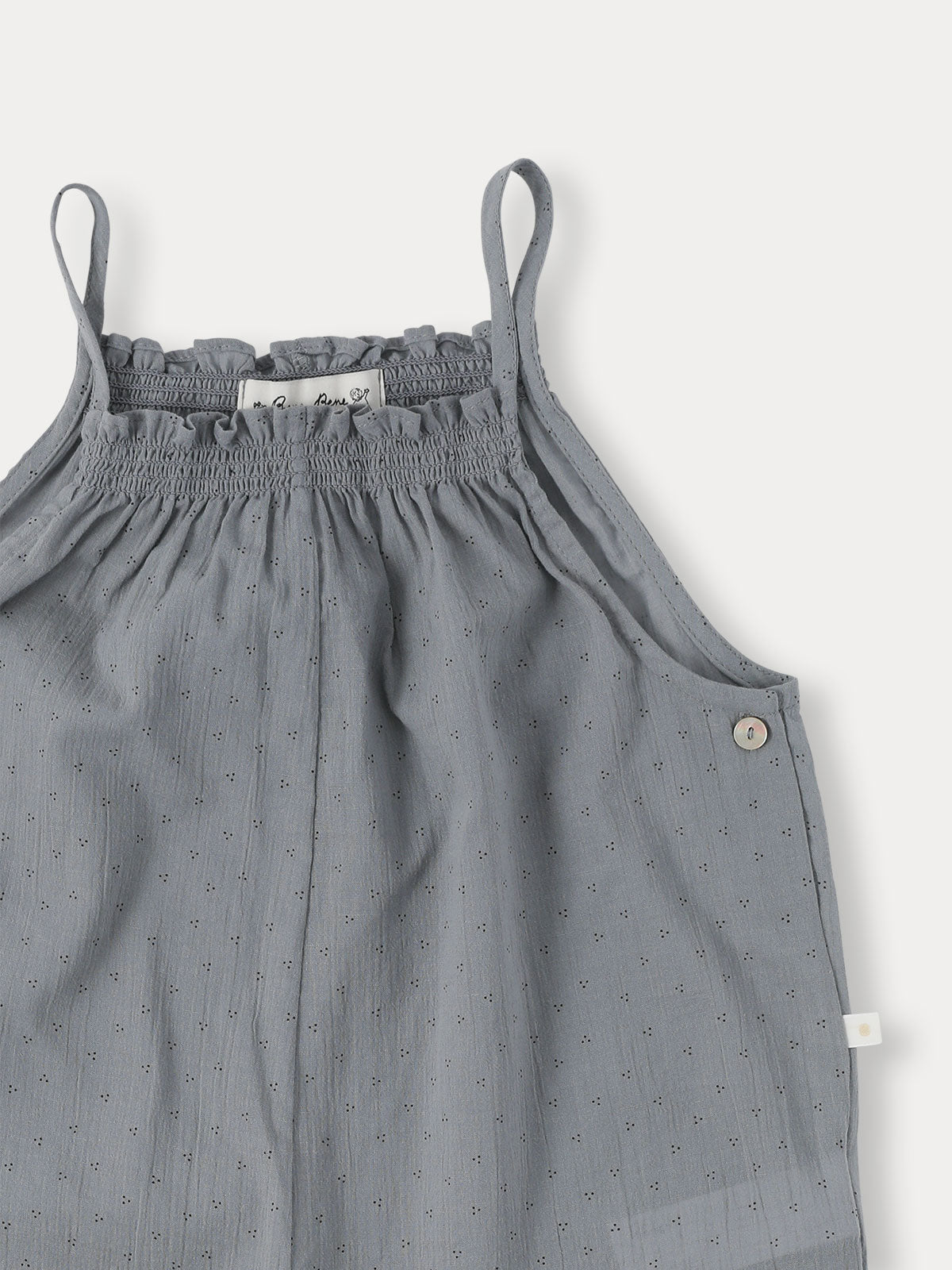 Calm Dot Jumpsuit - Grayish Blue