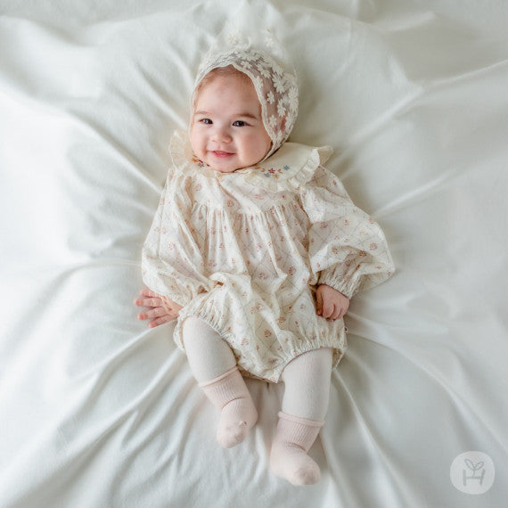 Plain newborn socks 2 in 1 set