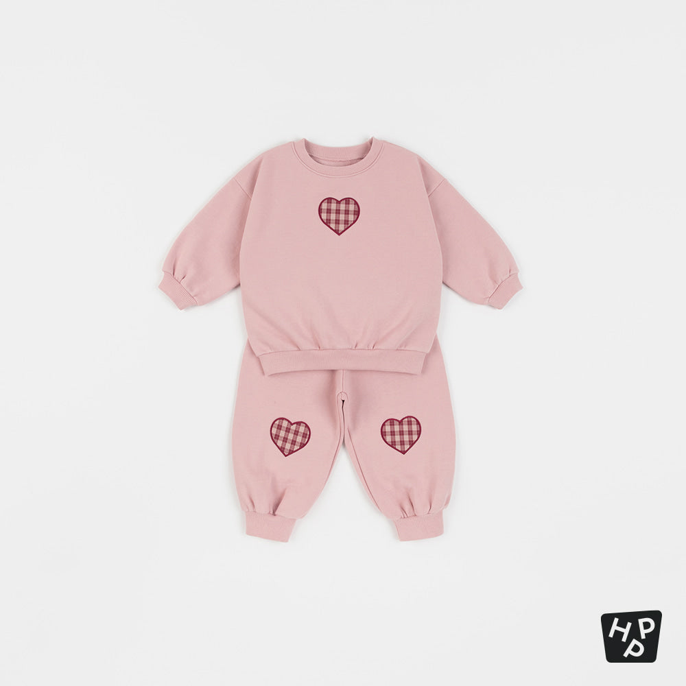 Rosy Heart Fleece Set