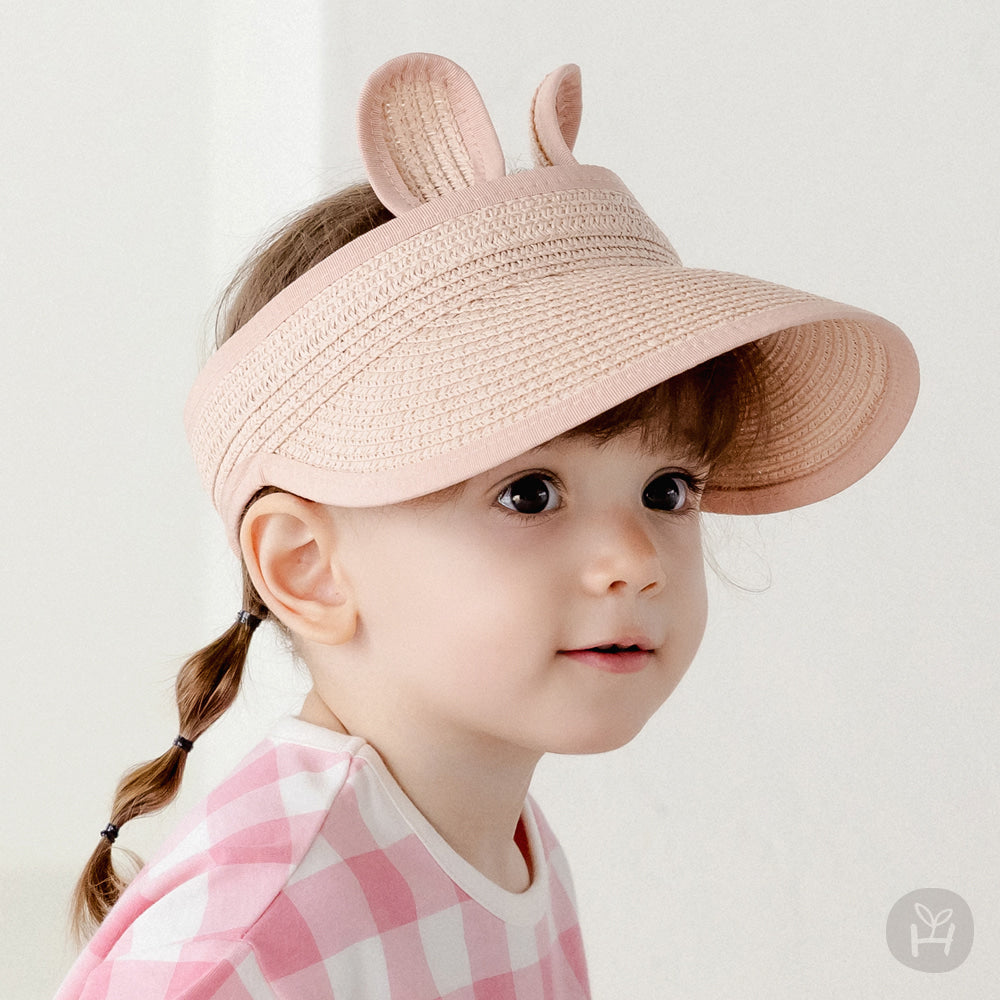 Rabbit straw sun cap