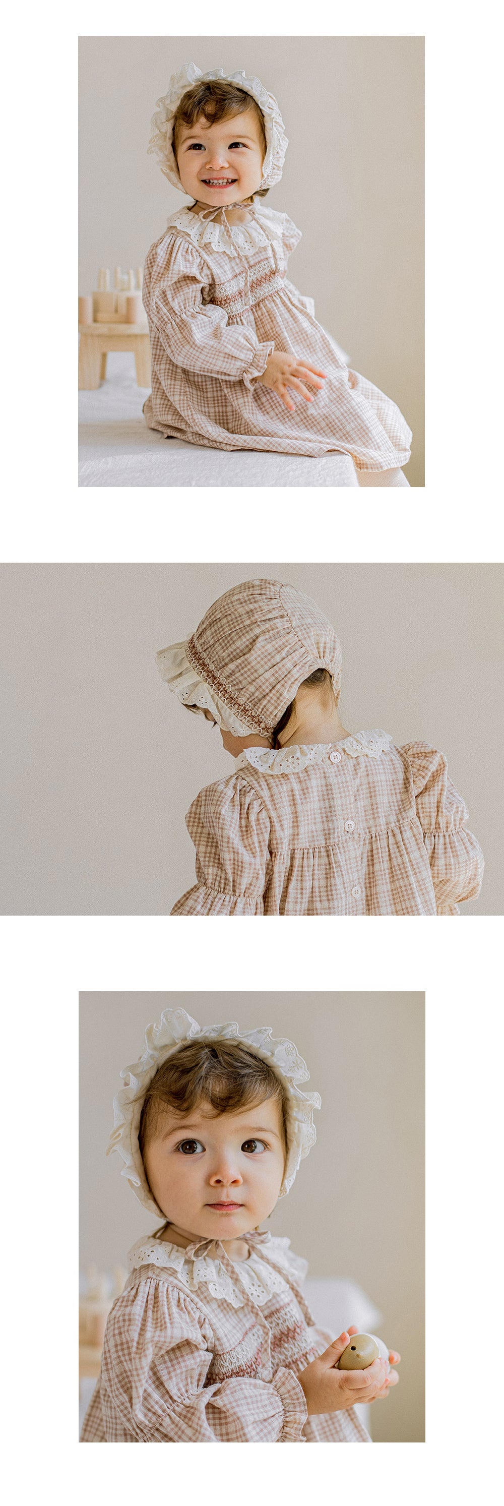 Madeleine baby bonnet
