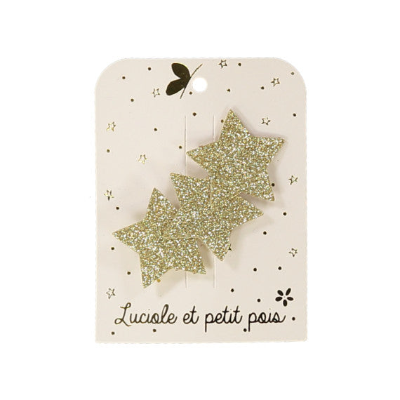 Luciole -Hair Pins - Three glitter star