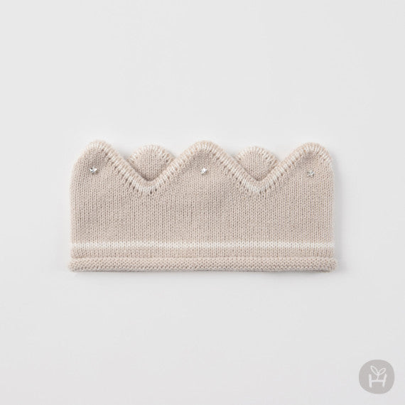 Jini crown knit baby hairband