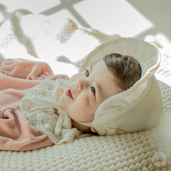 Dior winter baby bonnet