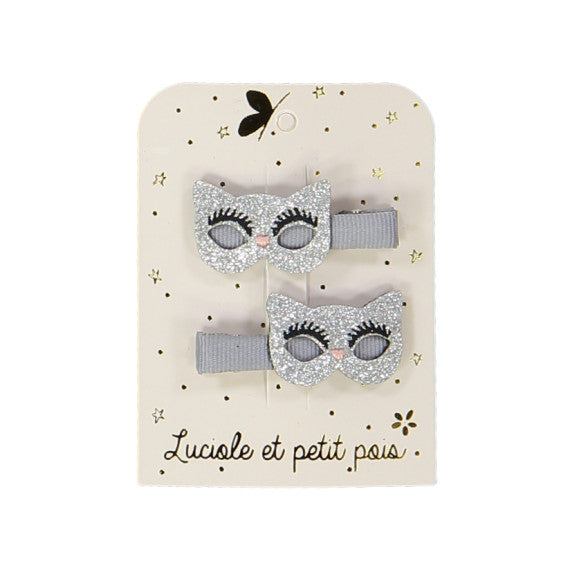 Luciole -Hair Pins -cat masks-Pair
