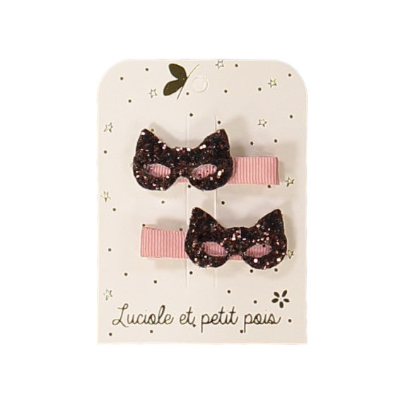 Luciole -Hair Pins -cat masks-Pair