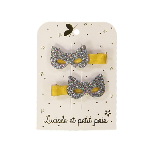 Luciole -Hair Pins -cat masks-Pair
