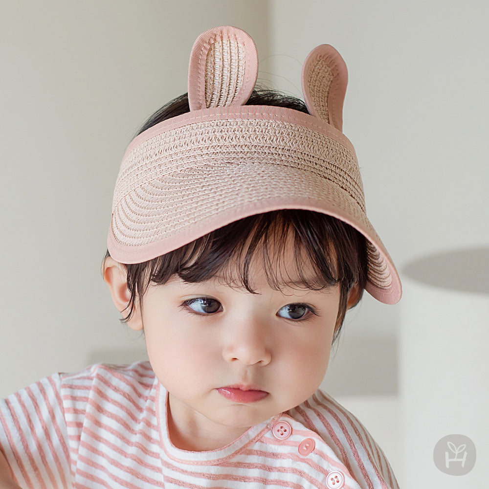 Rabbit straw sun cap