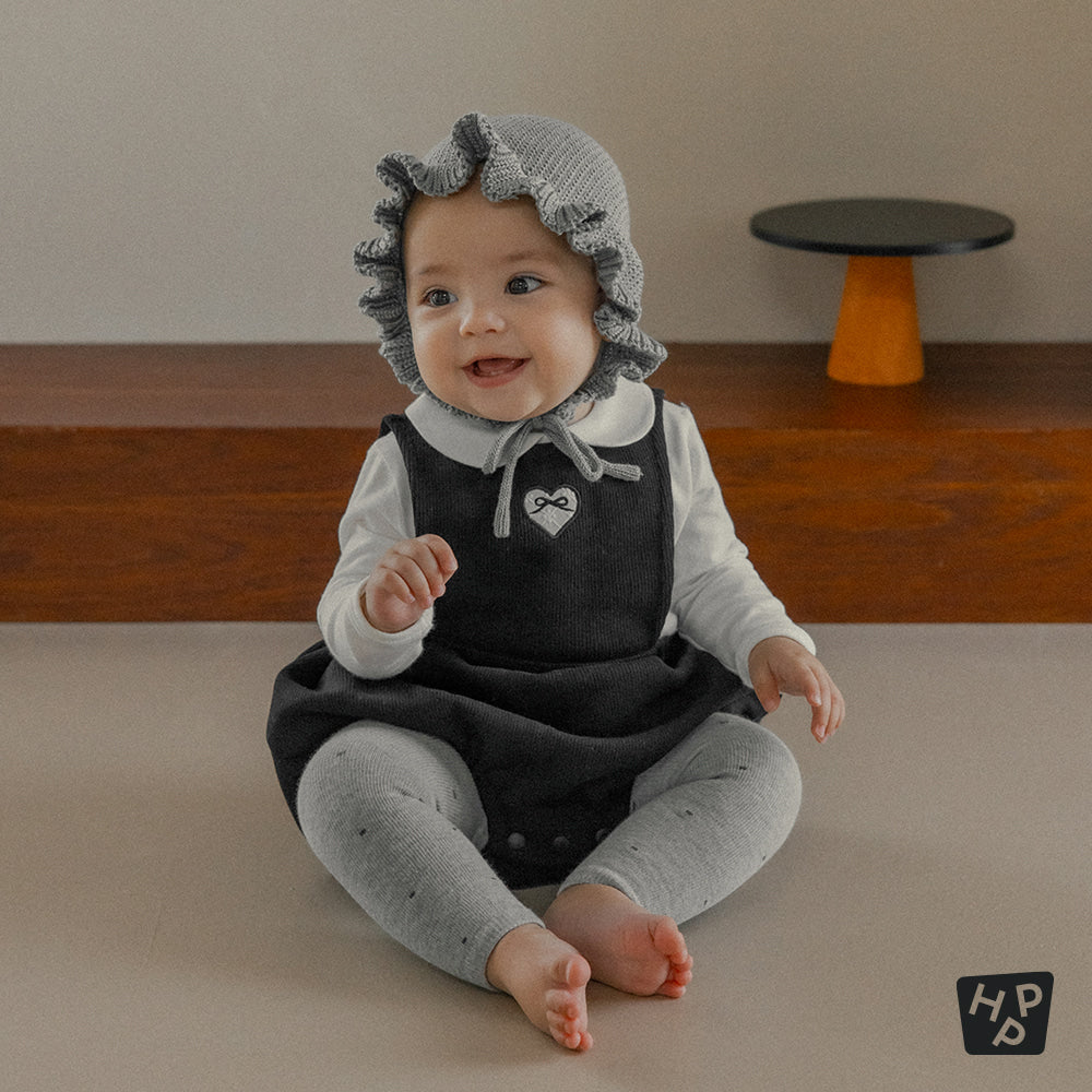 Polka baby leggings set