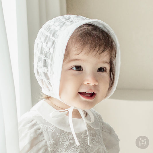 ESTELL Lace Baby Bonnet
