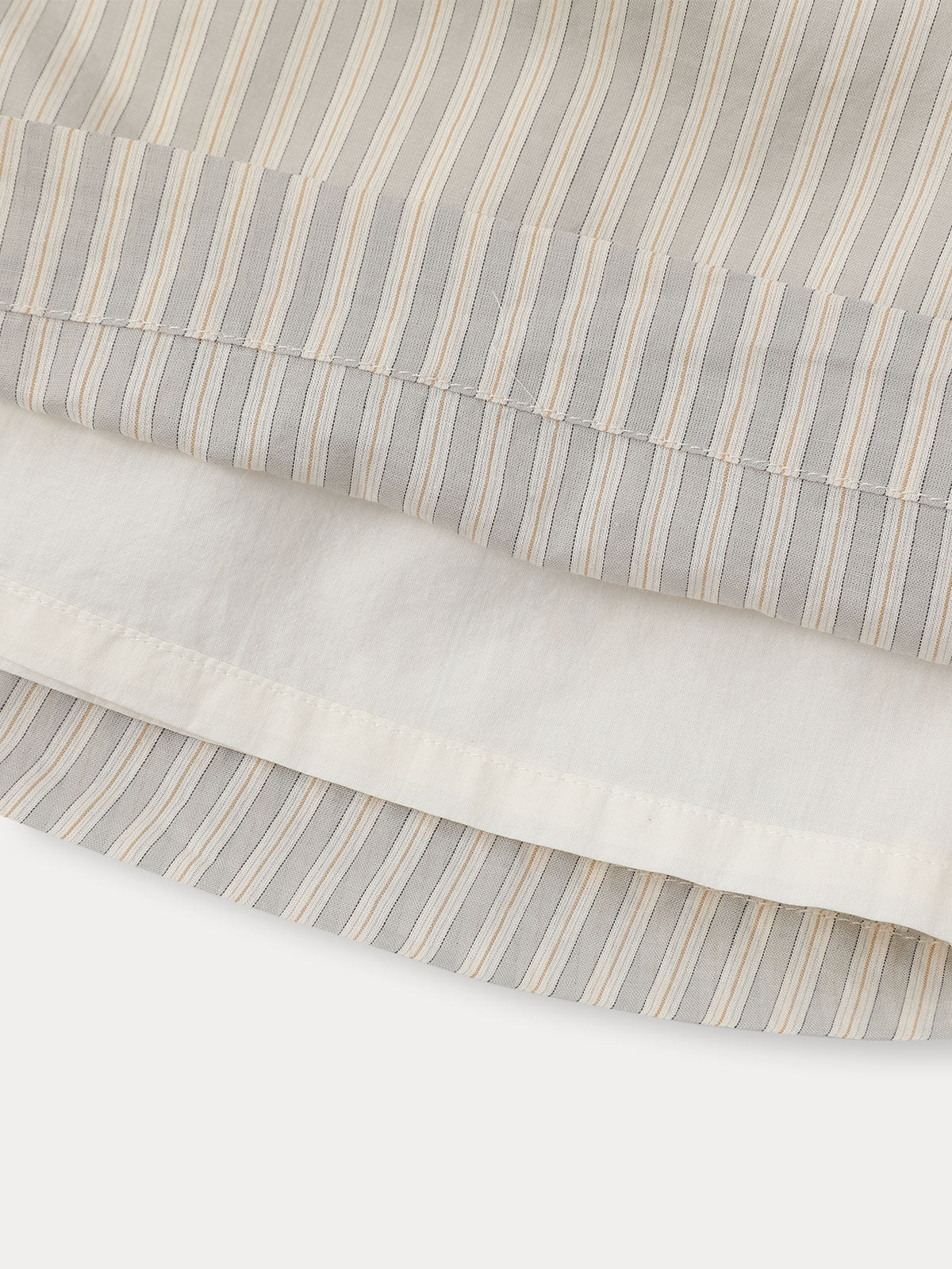 Ian Stripe Dress - Grayish Mint