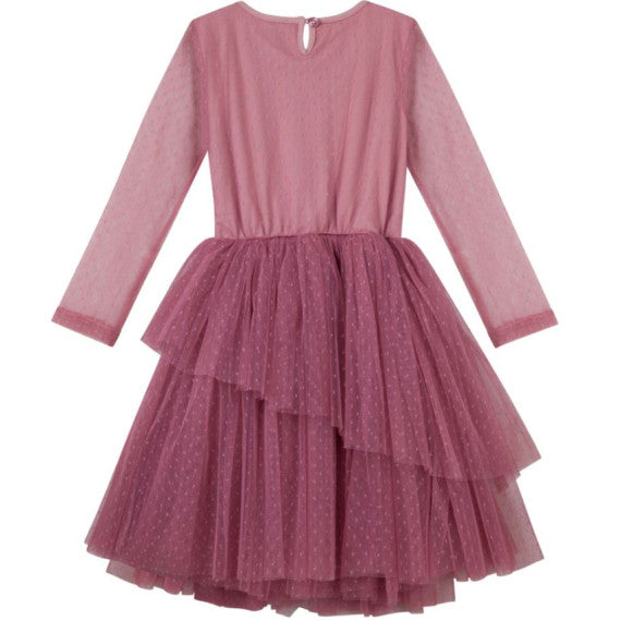 Sally L/S Spot Tutu Dress