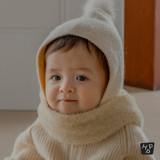 Mink Fluffy Knit Baby Muffler