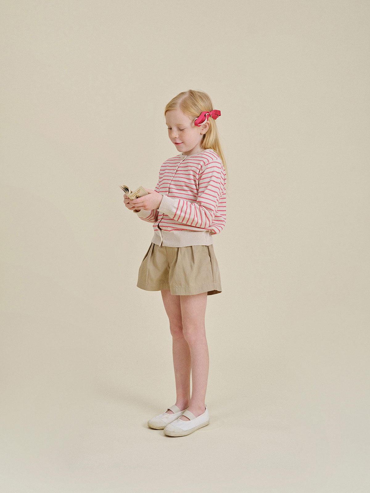 BENebene Pleated Shorts - Beige