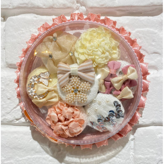 7 Days Hairtie Gift box set -Flower Beige