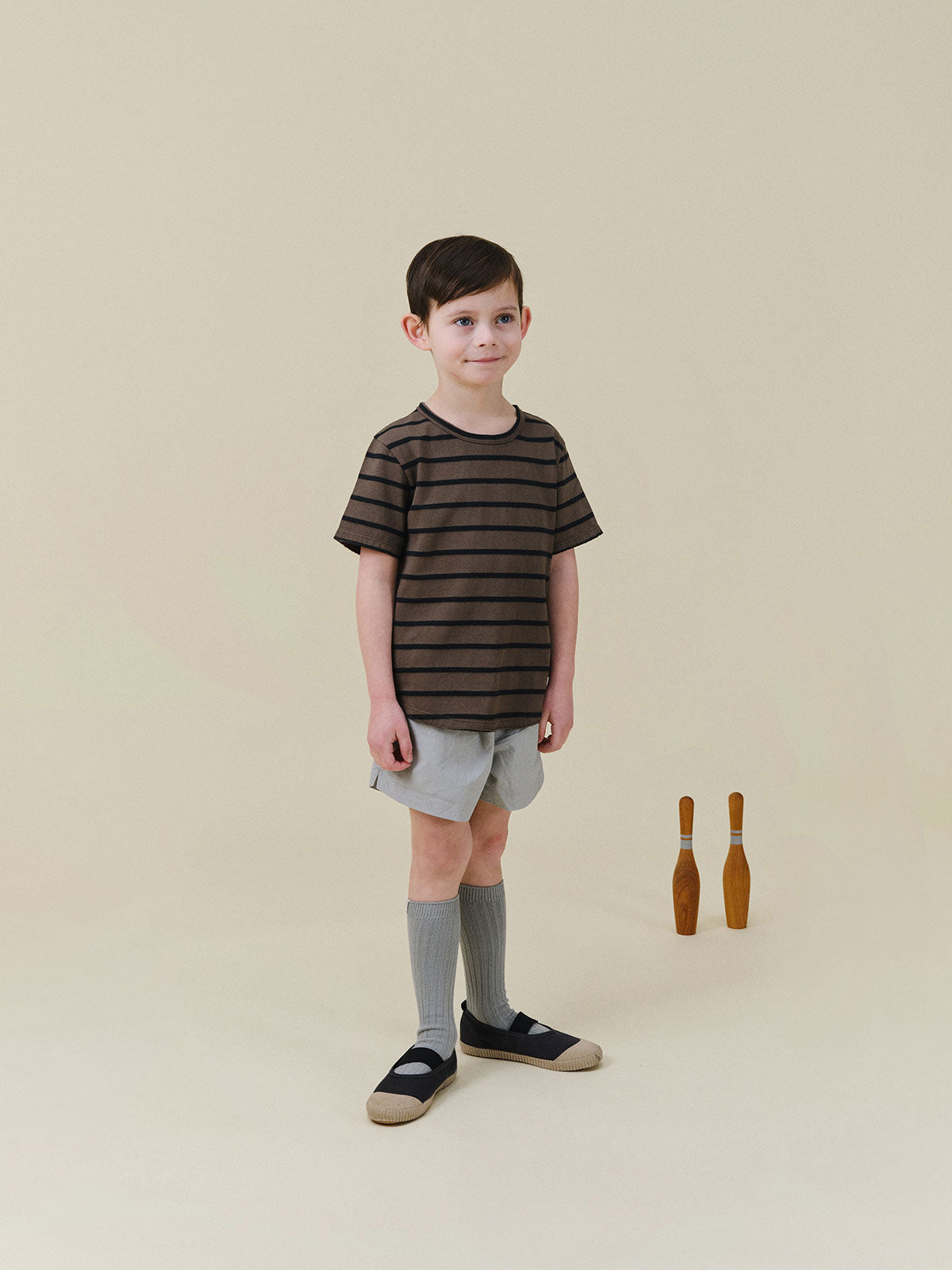 Benie Stripe T - Khaki