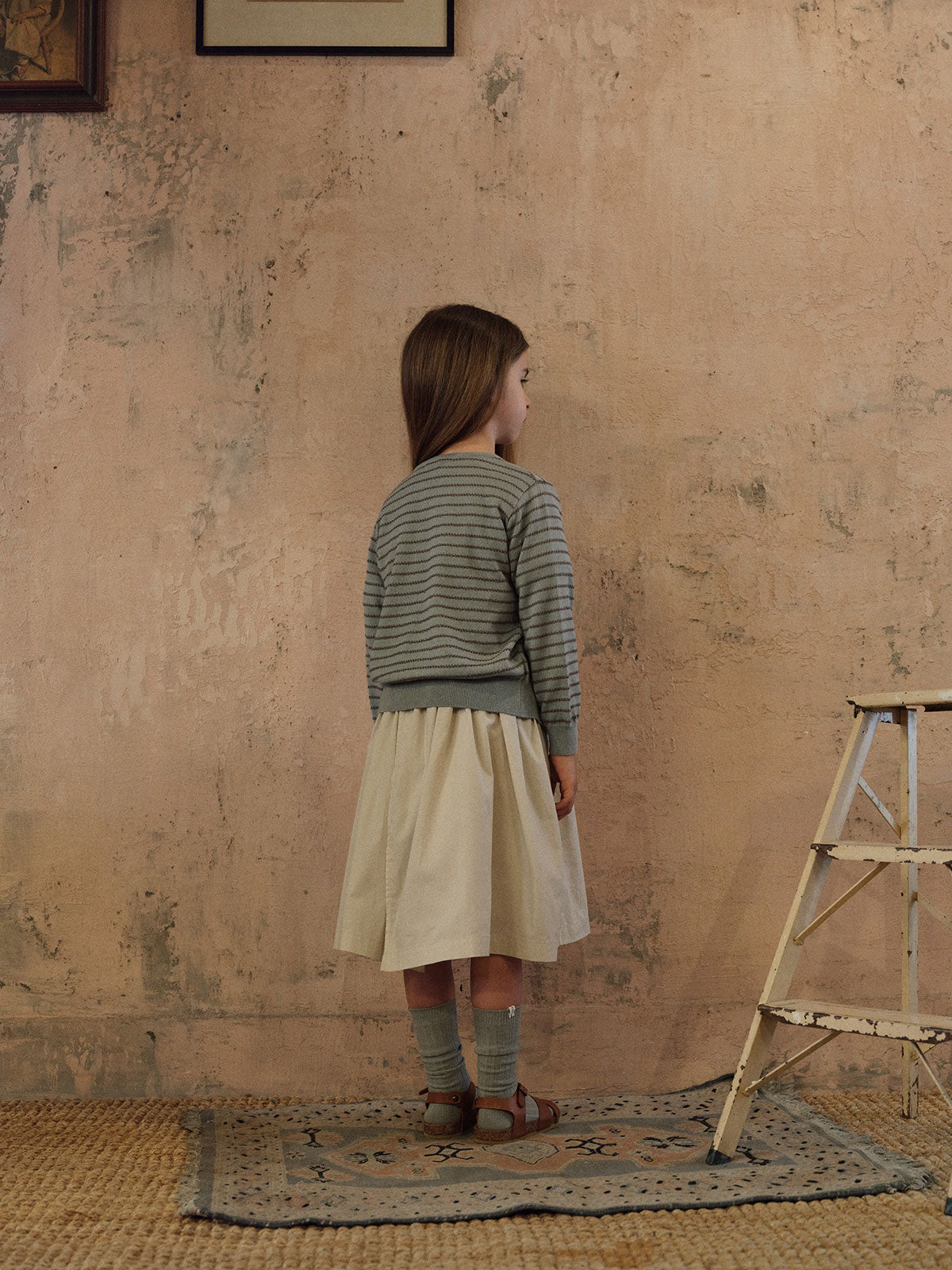 Ollie Knit Cardigan - Grayish Blue