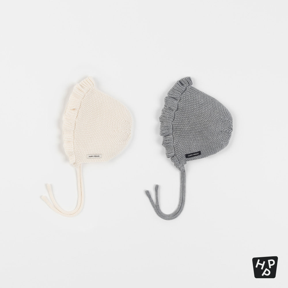 Rosen frill knit bonnet