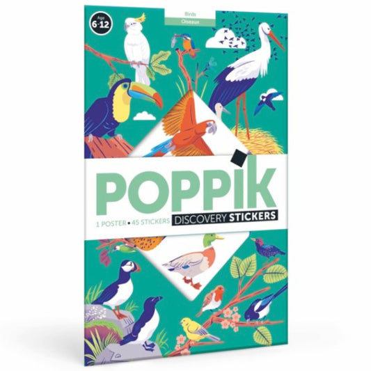 Poppik - Stickers poster BIRDS