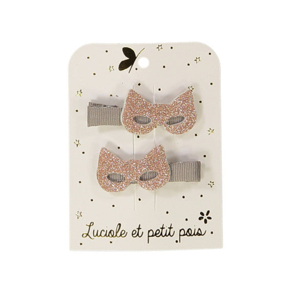 Luciole -Hair Pins -cat masks-Pair