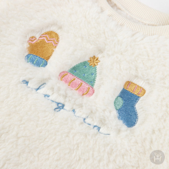 Acer fleece baby top and bottom clothes