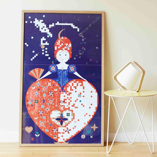 Queen of Heart - Huge Poster (1600 stickers) (6-12 YEARS OLD)