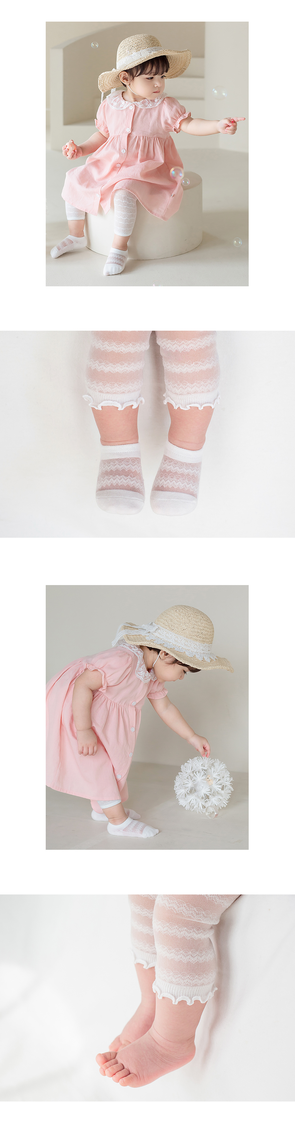 Laila baby leggings low cut socks