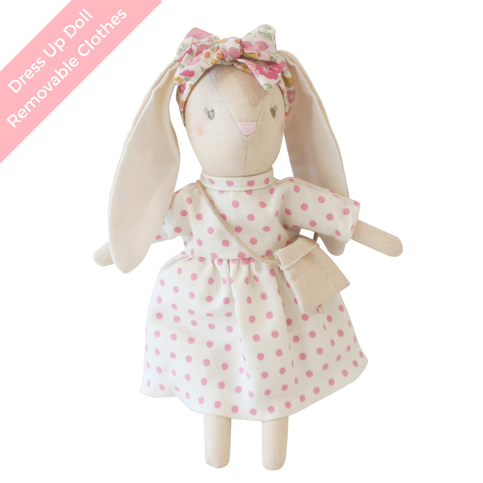 Mini Sofia Bunny 27cm Berry Polka