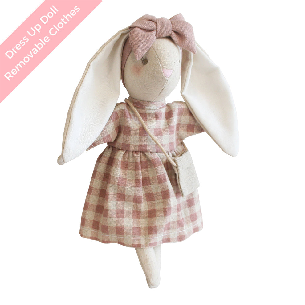 Mini Sofia Bunny 27cm Rose Check