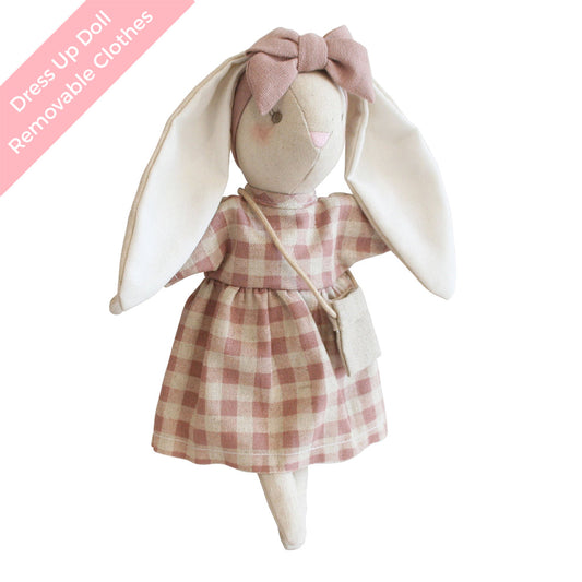 Mini Sofia Bunny 27cm Rose Check