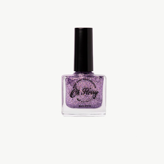 Kids Nail Polish - Purple Glitter