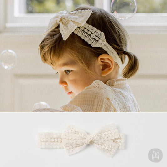Reeve lace baby hairband