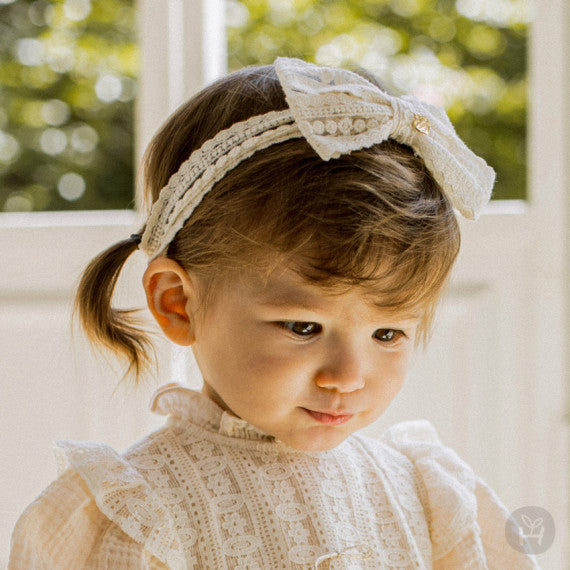 Reeve lace baby hairband