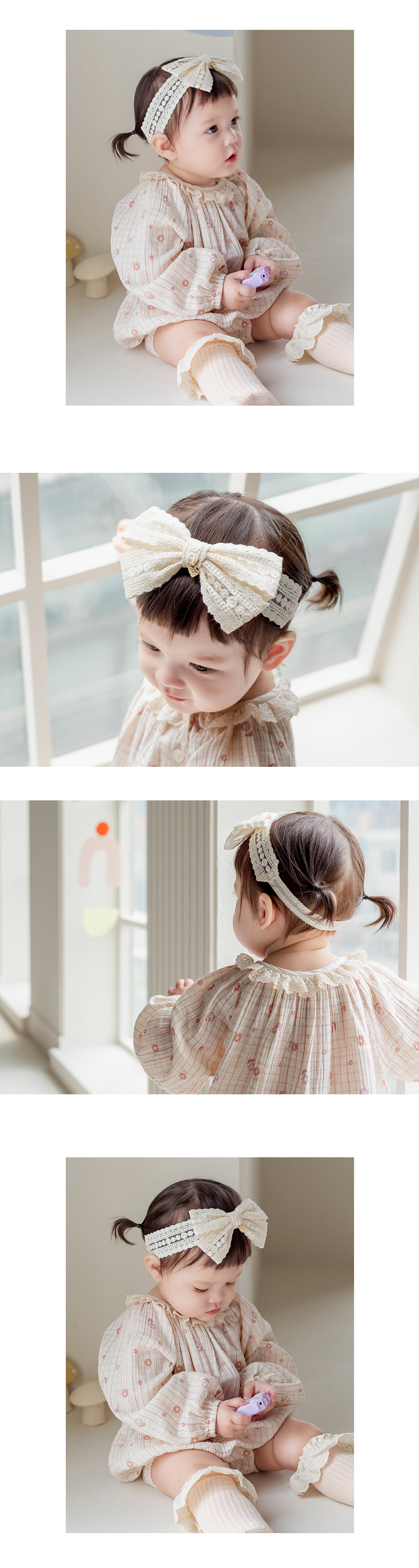 Reeve lace baby hairband