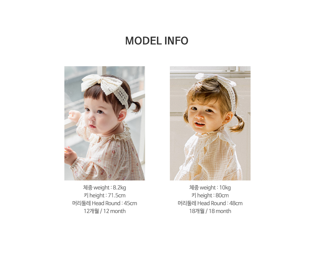 Reeve lace baby hairband