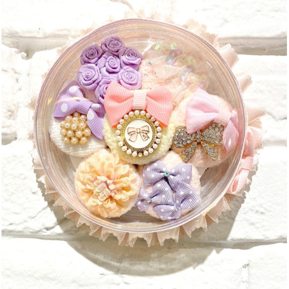 7 Days Hairtie Gift box set - Ribbon Frame Purple