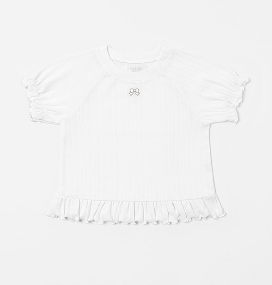 Ayla Eyelet Short-Sleeve T-shirt