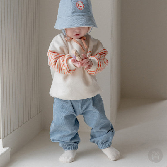 Senon corduroy baby jogger pants